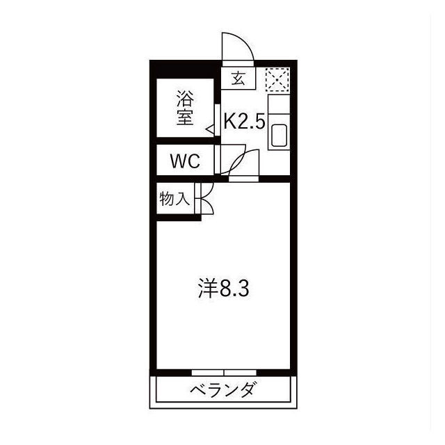 Gハイツ’97の間取り