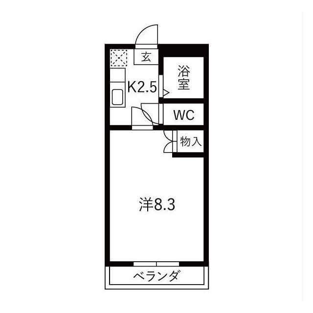 Gハイツ’97の間取り