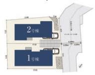 横浜市南区永田北２丁目の新築一戸建の区画図|限定2棟の販売です！
お気軽にお問合せ下さい！