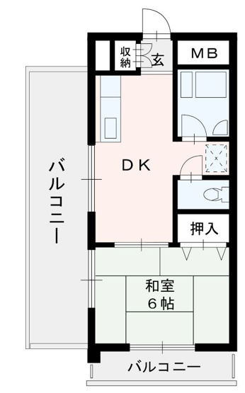 【間取り】 | エクセレント野間