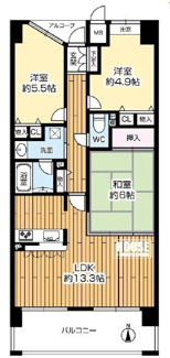 【間取り】 | ファミール阿倍野昭和町
