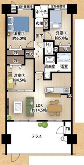 【間取り】 | クレアシティ阿倍野