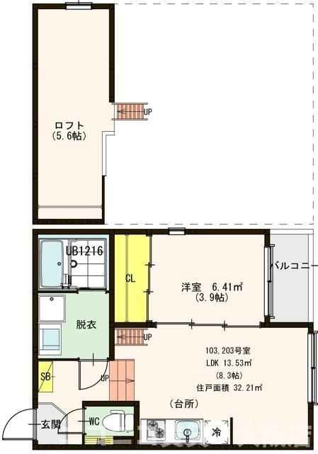 CoCo岩田の間取り