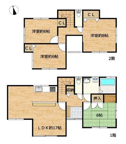 桜井市朝倉台東５丁目　一戸建の間取り