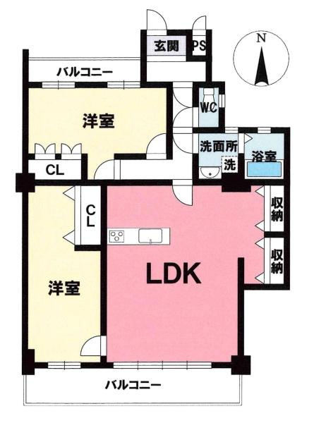 サンシティ光ヶ丘ルグランの間取り|間取り図です
