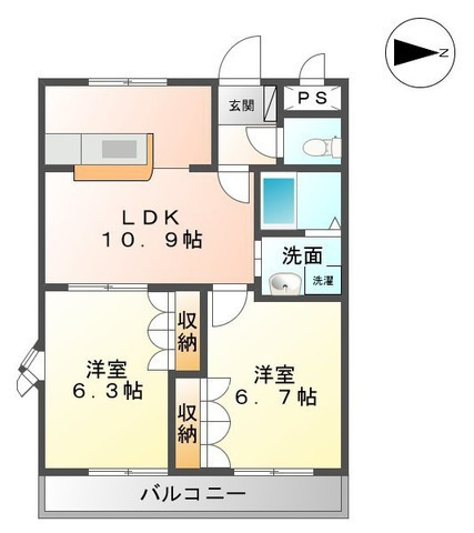 【間取り】 | メゾン　ドゥ　プロヴァンス
