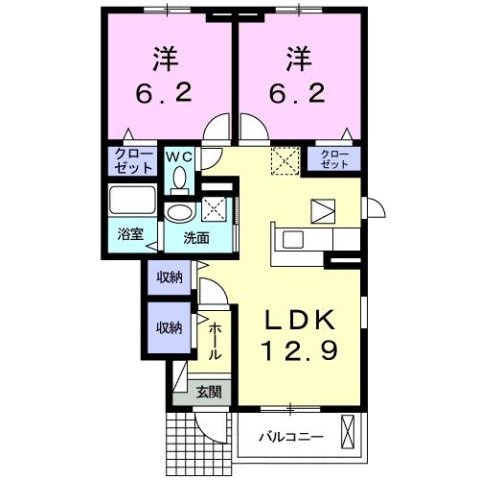 【間取り】 | コンフォートⅡ