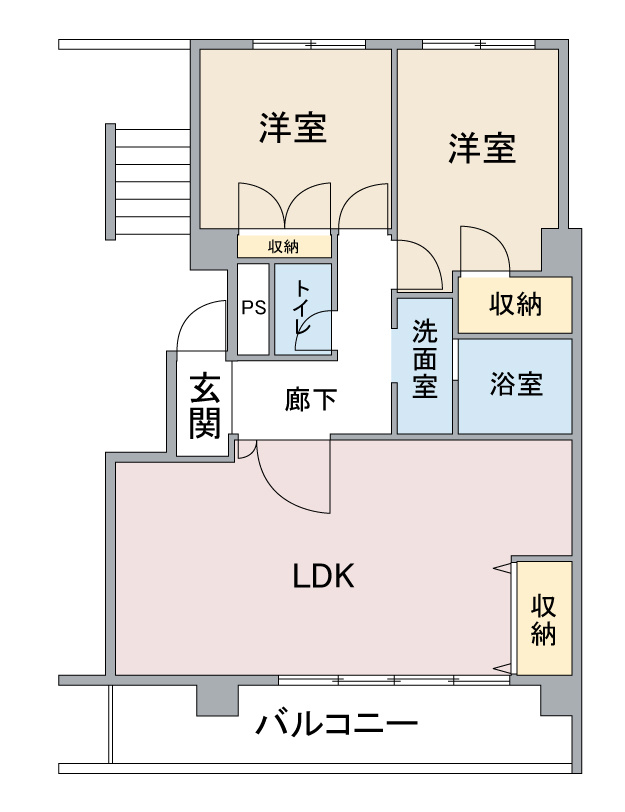 クレール延珠　北棟の間取り
