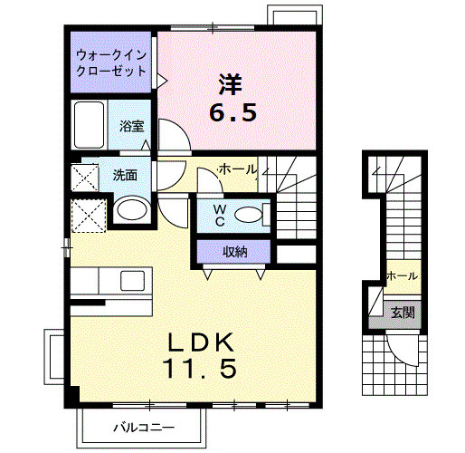 クラールの間取り