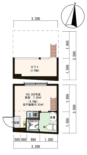 ハーモニーテラス南小岩Ⅳの間取り