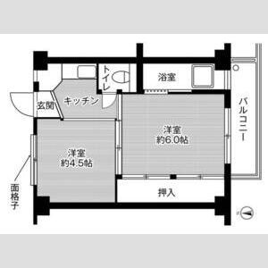 【間取り】 | ビレッジハウス師勝4号棟