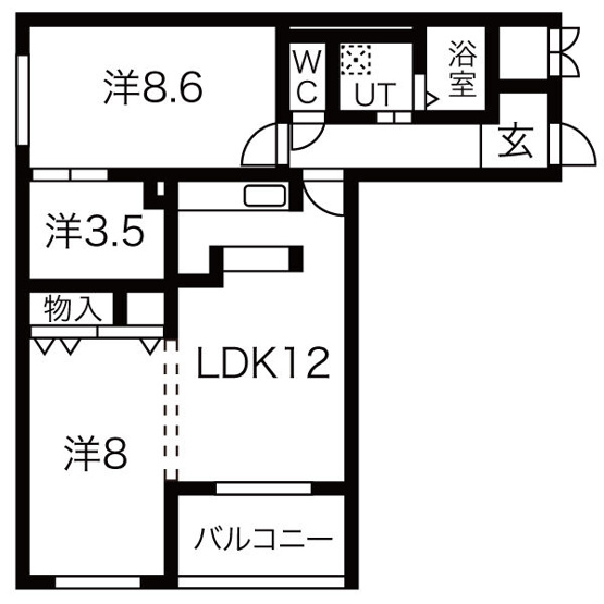 【間取り】 | Bolson S