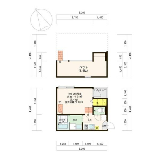 【間取り】 | ハーモニーテラス塩釜口
