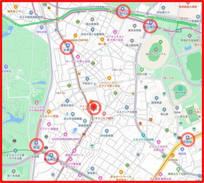 【地図】 | 神宮前メゾネット