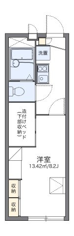 レオパレス庚午中の間取り