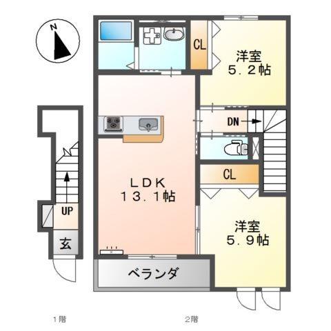 Amour Ayaの間取り