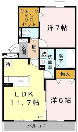 プロスペラールの間取り