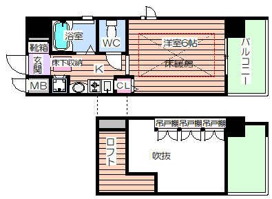 【間取り】 | エステムコート梅田東アクアパレス
