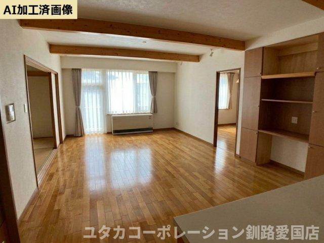 【居間・リビング】 | 新川町7-20売家 | ※AIで私物等を消した写真になります。