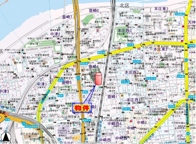 【地図】 | トレヴァンス梅田