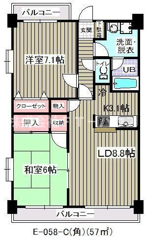 アウラ１０（Ｅ－０５８）の間取り