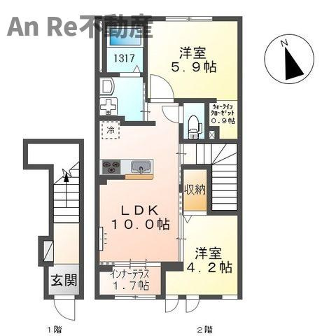 Ｄｅｎｅｎ（田園）の間取り