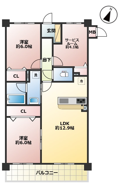 【間取り】の画像