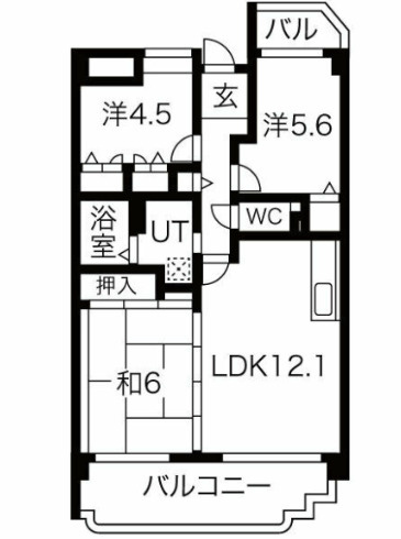 【間取り】 | クレセール阿倍野