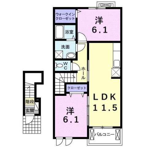 カーサ尾城の間取り
