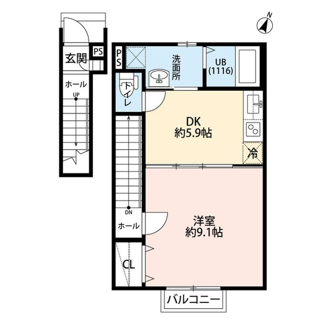 アムール　Meguritaの間取り