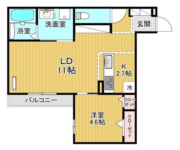 【間取り】 | Blancheur関目 
