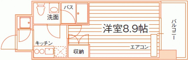 ルラシオン岡山野田屋町の間取り