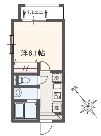 MELDIA新検見川Ⅱの間取り