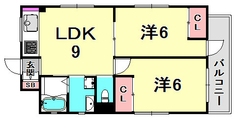 レガーロ三宮の間取り