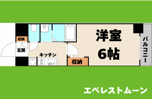 エステムコート名古屋鶴舞IIレアーヴ の間取り