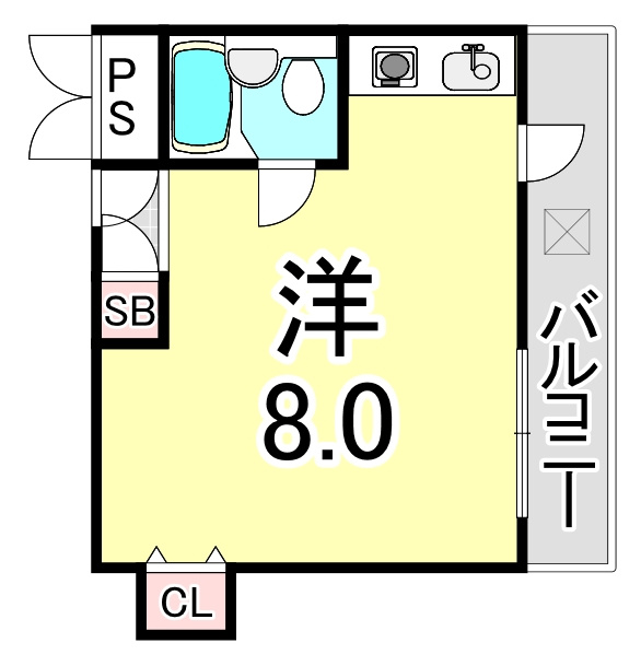 ロゼメゾン須磨の間取り