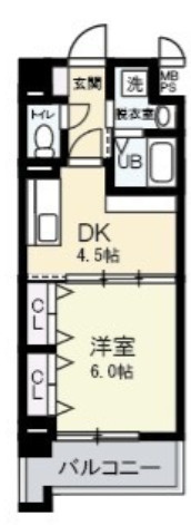 ブランクレール谷町の間取り