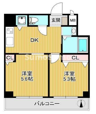 GARE NAMBAの間取り