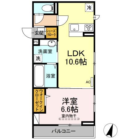 Lucky circle Hiyoshi (ﾗｯｷｰｻｰｸﾙﾋﾖｼ)の間取り