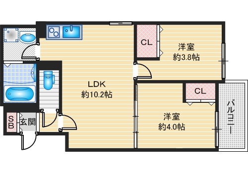 D porta cameliaの間取り