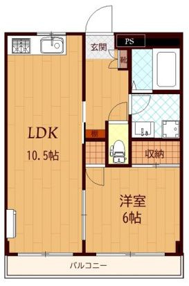 横浜市泉区上飯田町の賃貸マンションの間取り