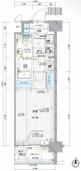 AXAS東京EASTの間取り