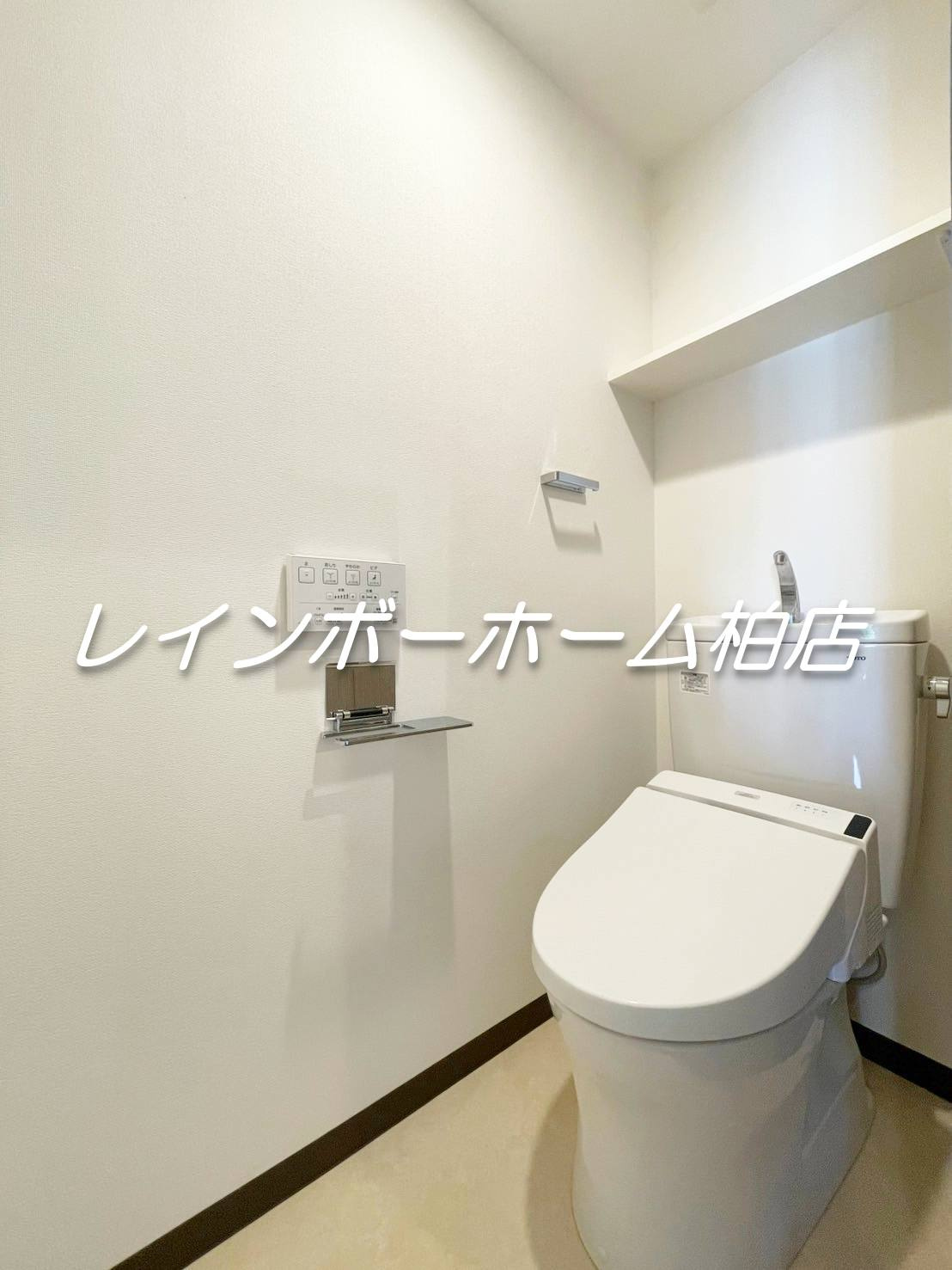 特典：仲介手数料が50％OFFです‼のトイレ|ゆったりとした空間のトイレです