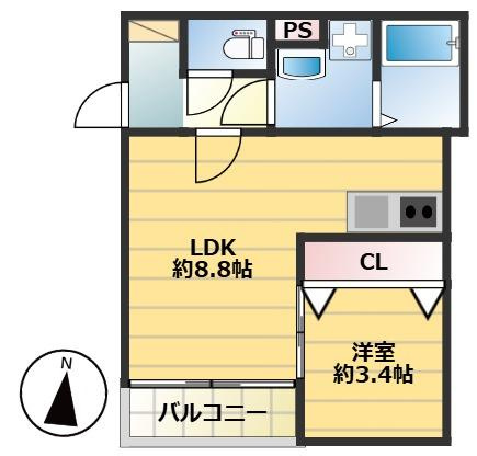 【間取り】 | カーサコリーナ折尾