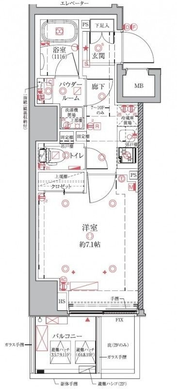クレイシアIDZ浅草の間取り|間取りです。