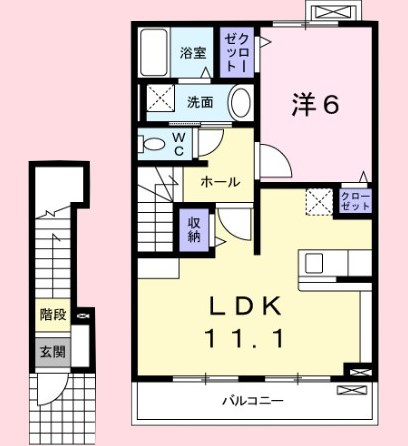 イズムユウ・Dの間取り