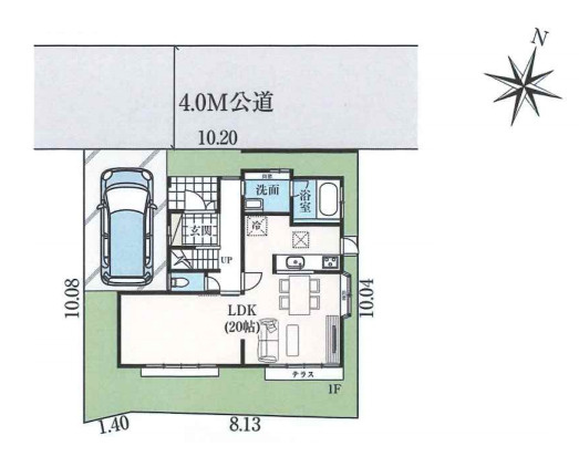 さいたま市見沼区南中丸　中古戸建の区画図