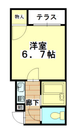 住吉スカイブルーの間取り
