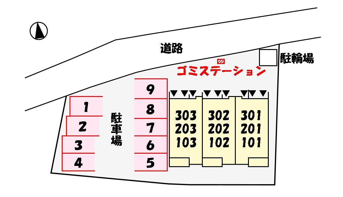 メルシーＫの駐車場