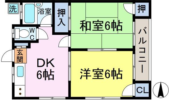 クロノス江戸川東の間取り
